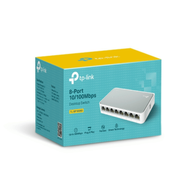 TP-Link TL-SF1008D – Switch Ethernet 8 ports 10/100 Mbps Desktop Plug & Play