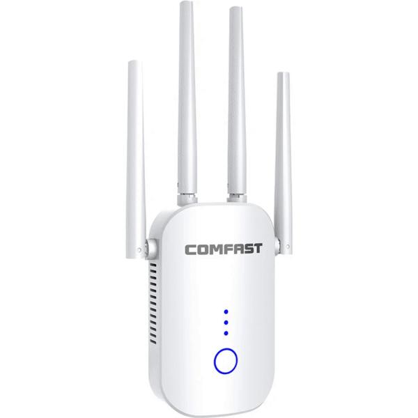 COMFAST CF-758AC V2 – Répéteur WiFi AC1200 Dual Band 1200 Mbps 4 Antennes