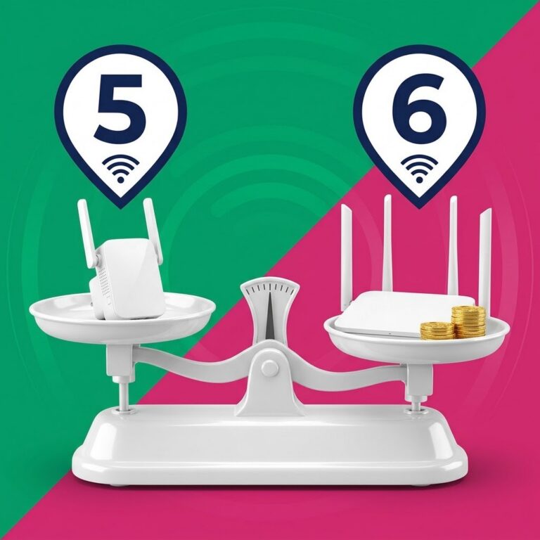 Balance comparant un répéteur WiFi 5 et un répéteur WiFi 6
